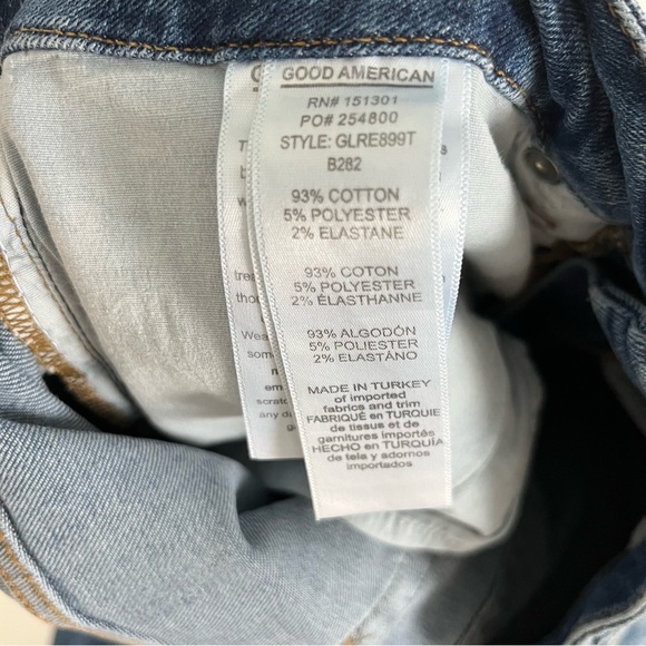 Good American High Rise Dark Blue Jeans - Picture 10 of 14